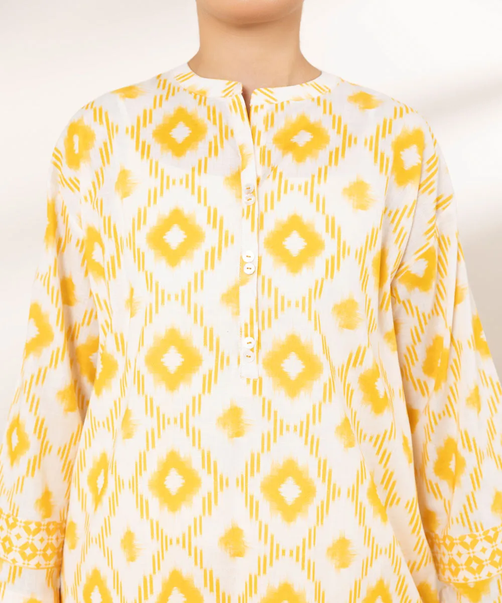 Printed Crosshatch Shirt