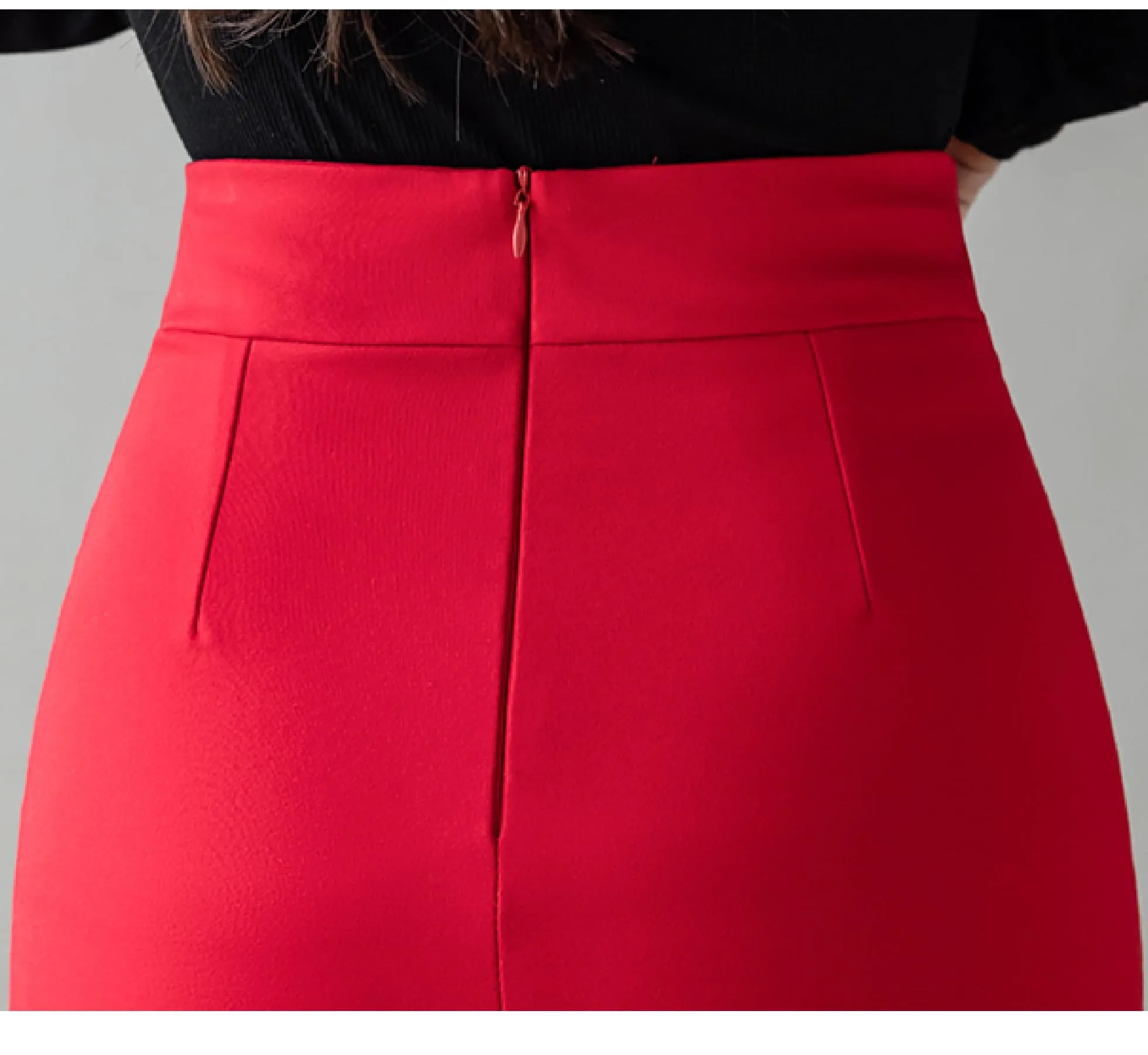 Professional Bodycon Midi Pencil Skirt for Women - High Waisted, Wrap Front - Perfect for Work
