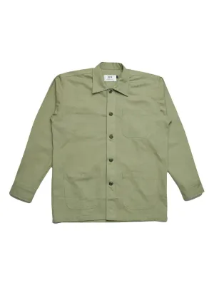 Qutn 3 Pocket Jacket LT Olive Herringbone