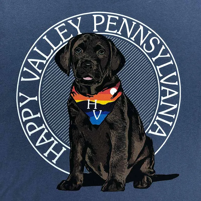 Rally Dog Happy Valley Chocolate Lab Long Sleeve T-Shirt