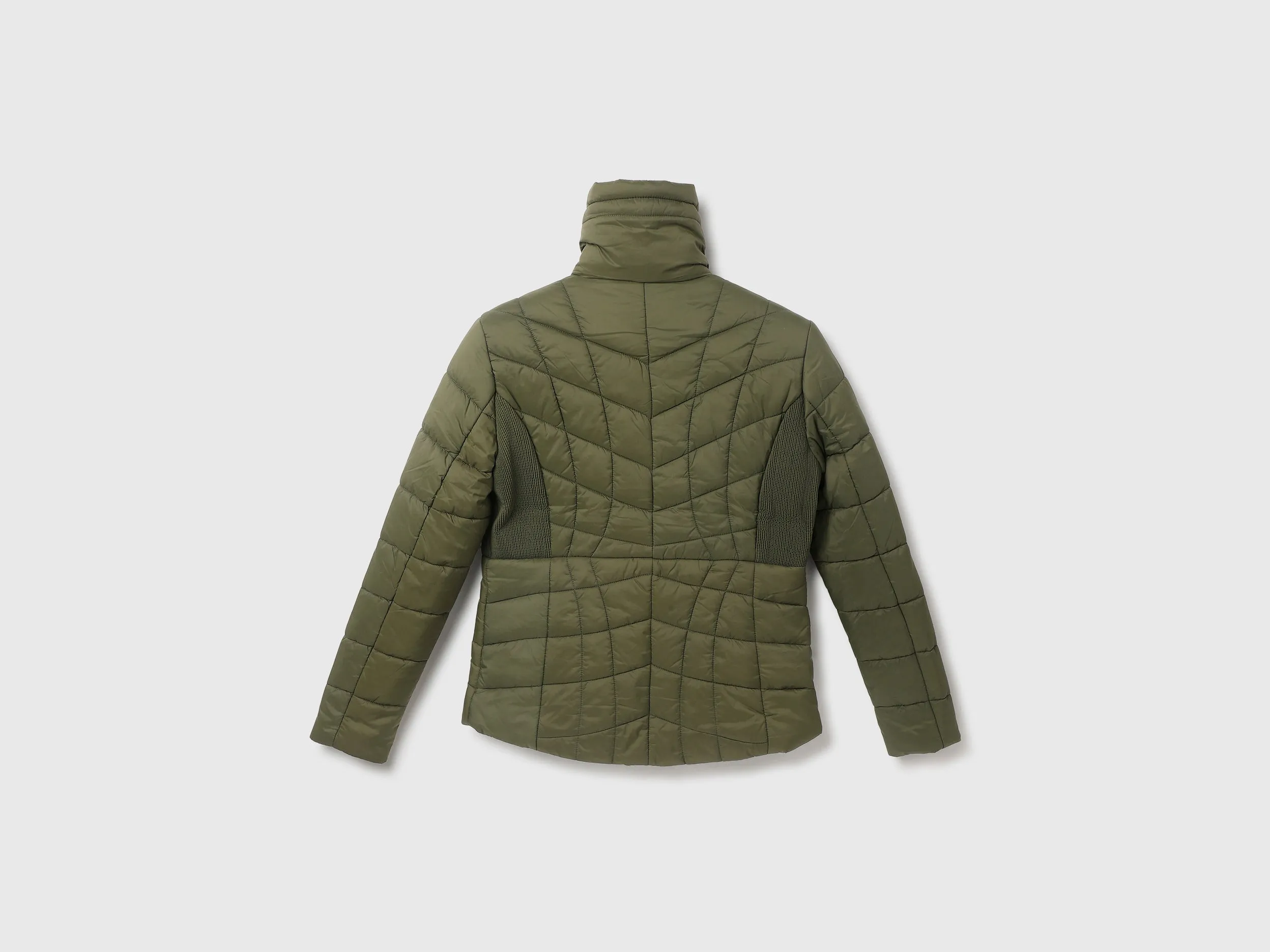 Regular Fit High Neck Solid Jacket