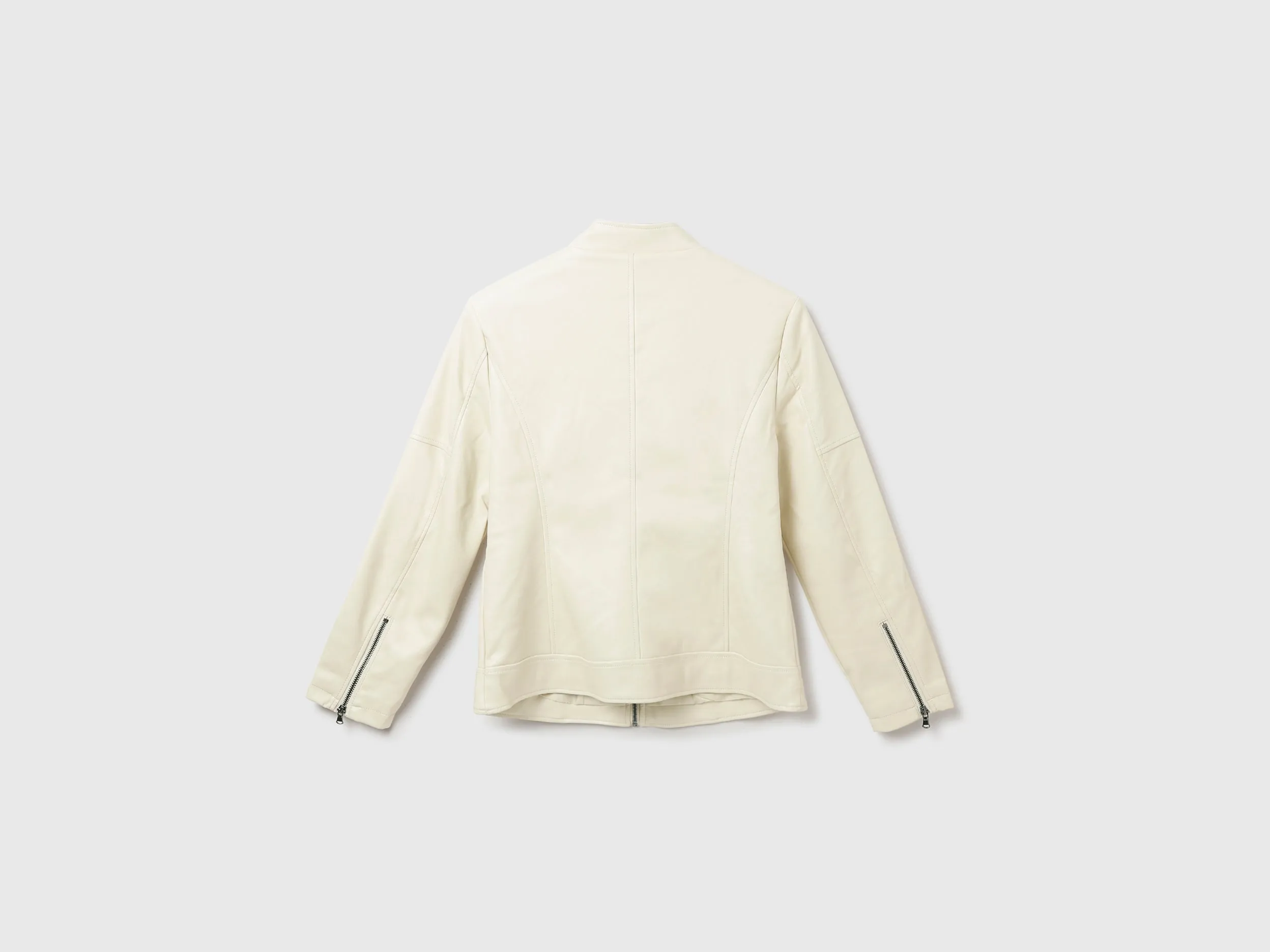 Regular Fit Mock Neck Solid Jacket