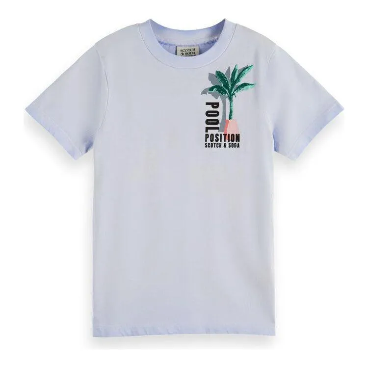Regularfit Short-Sleeved Wash Tee - Cornflower