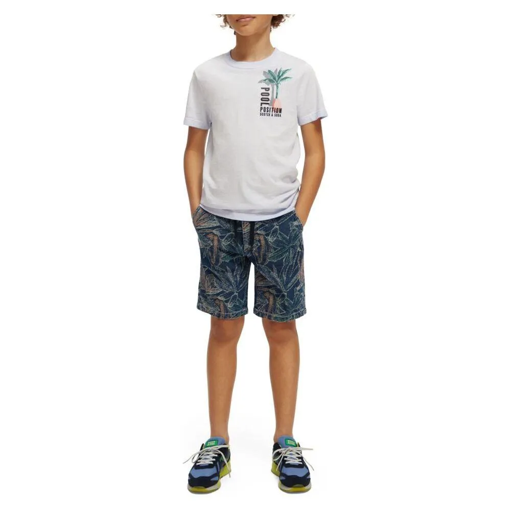 Regularfit Short-Sleeved Wash Tee - Cornflower