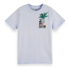 Regularfit Short-Sleeved Wash Tee - Cornflower