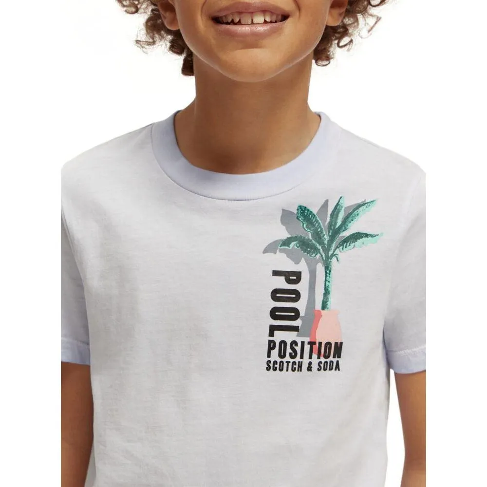 Regularfit Short-Sleeved Wash Tee - Cornflower