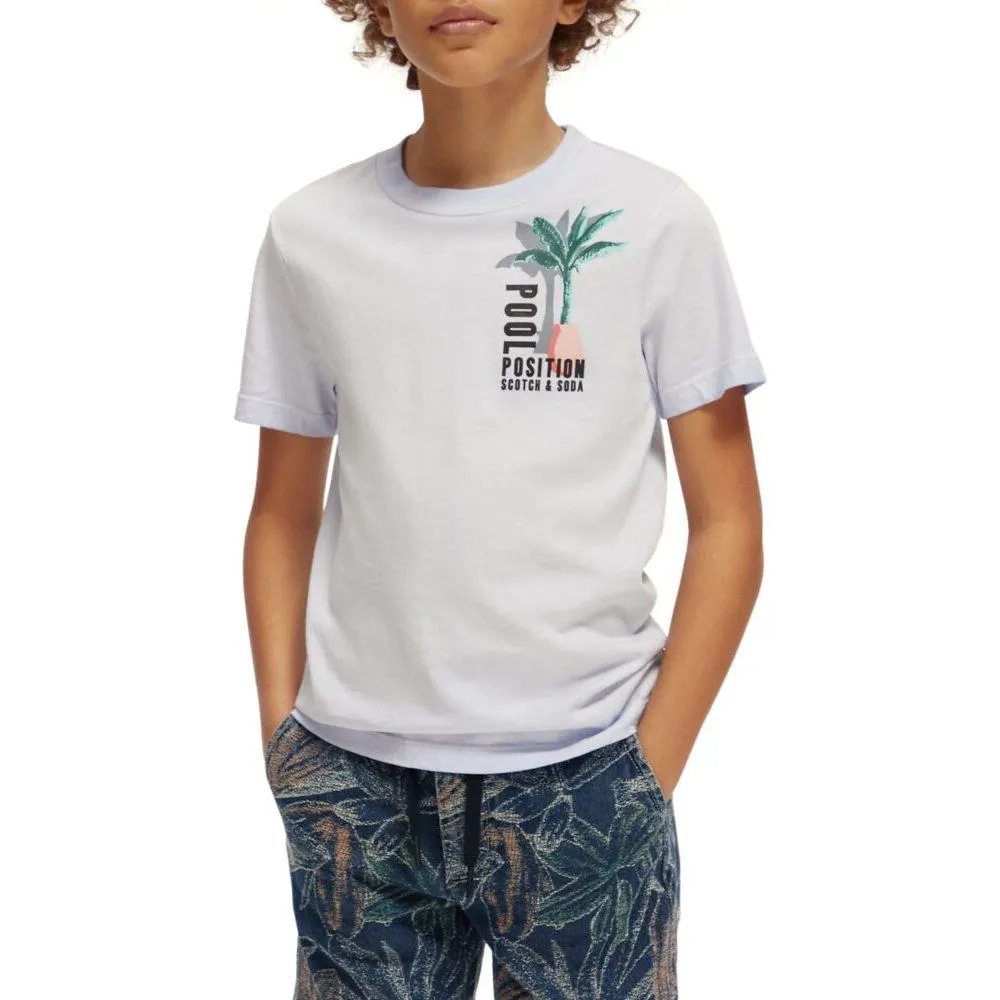 Regularfit Short-Sleeved Wash Tee - Cornflower