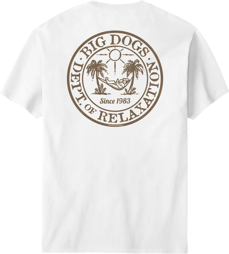 Relaxation Badge Tan T-shirt