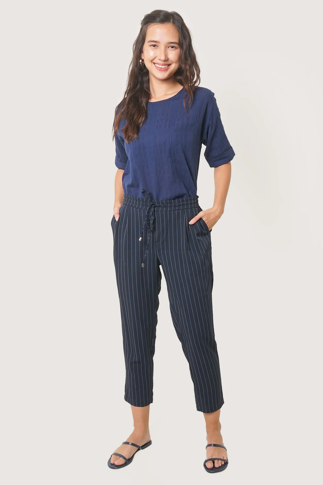 Relaxed Fit Garter Hem Shirt