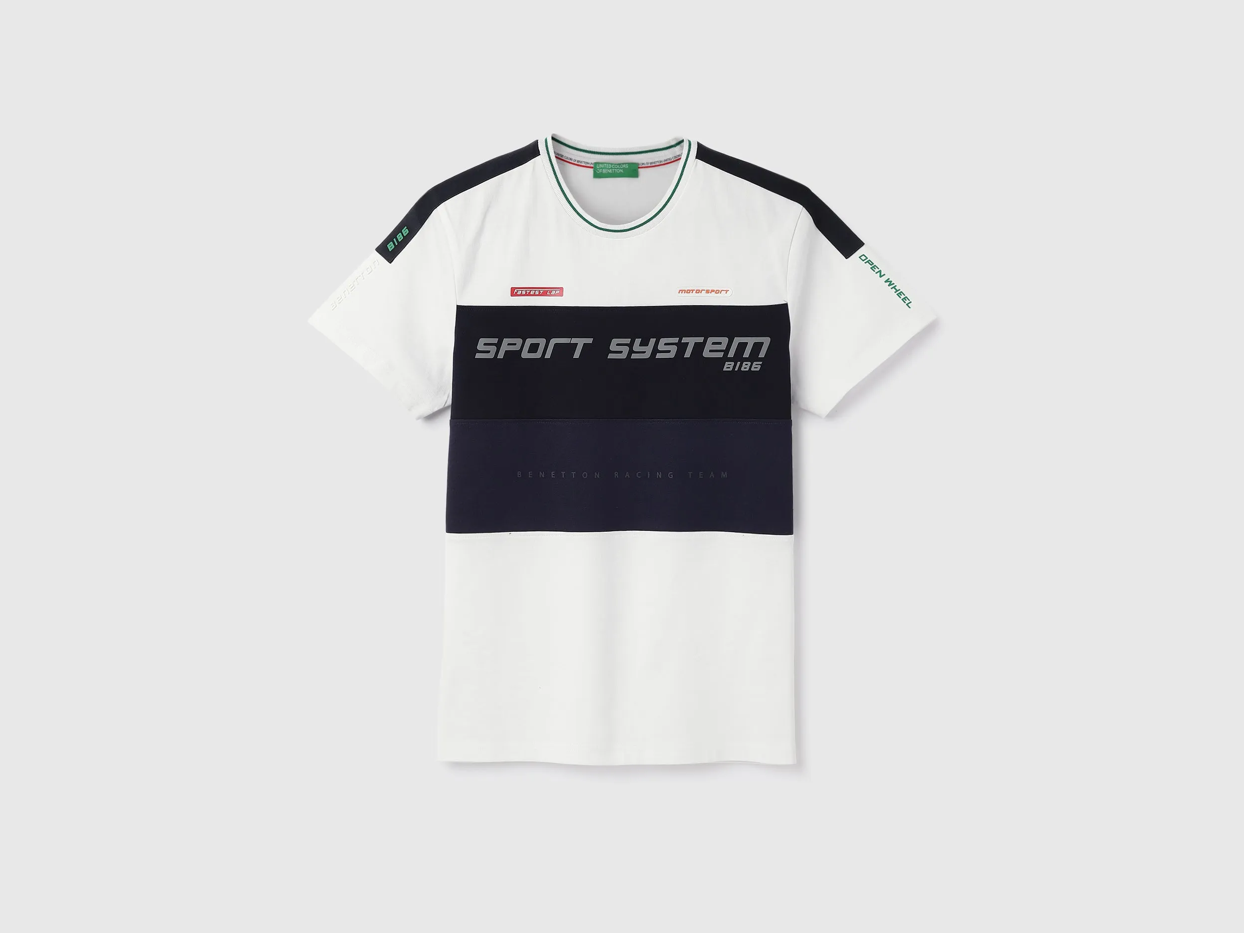 Relaxed Fit Round Neck Color Block T-shirts