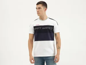 Relaxed Fit Round Neck Color Block T-shirts