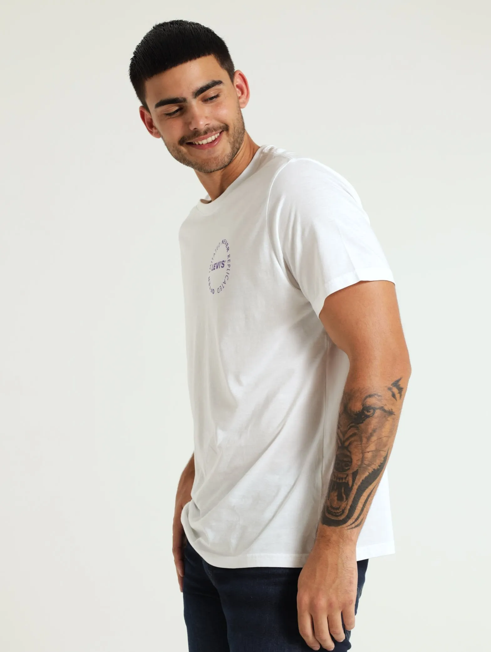 Relaxed Fit Tee - White