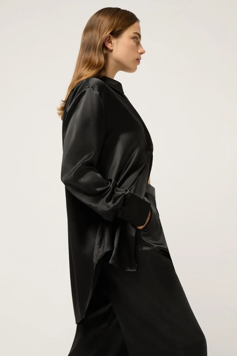 RELAXED SILK BOY SHIRT