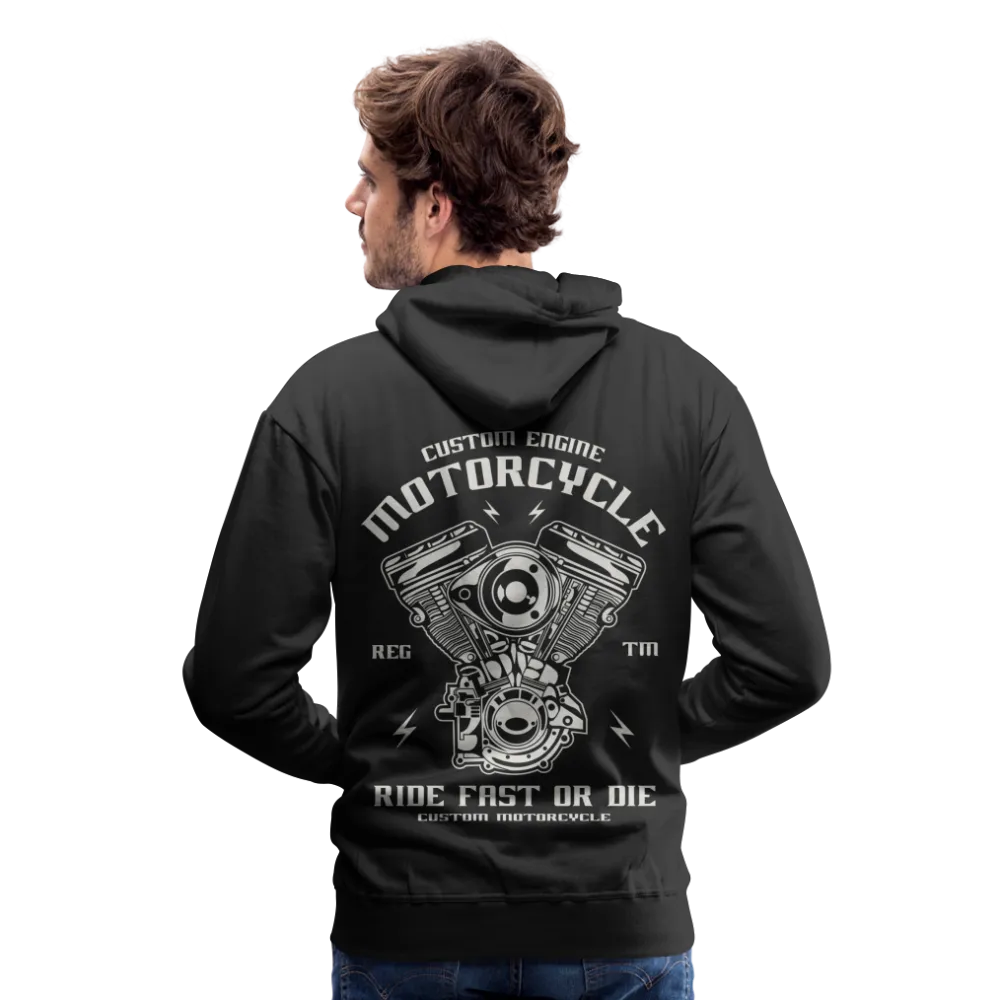 Ride Fast or Die Biker Skull Motorcycle Hoodie