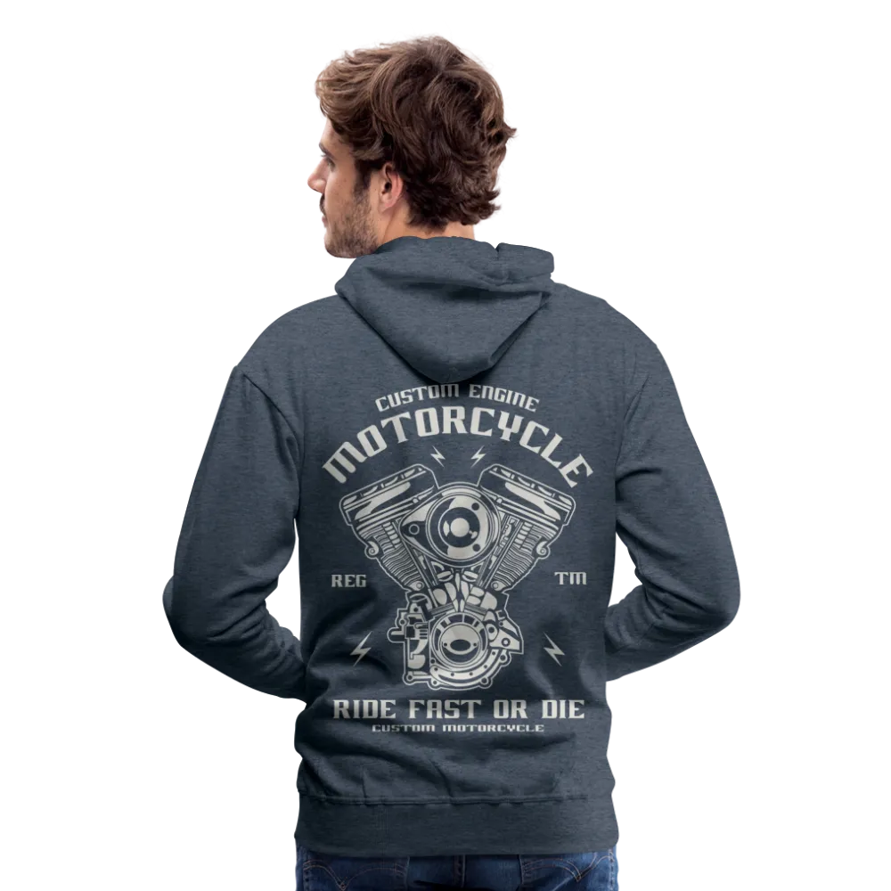 Ride Fast or Die Biker Skull Motorcycle Hoodie