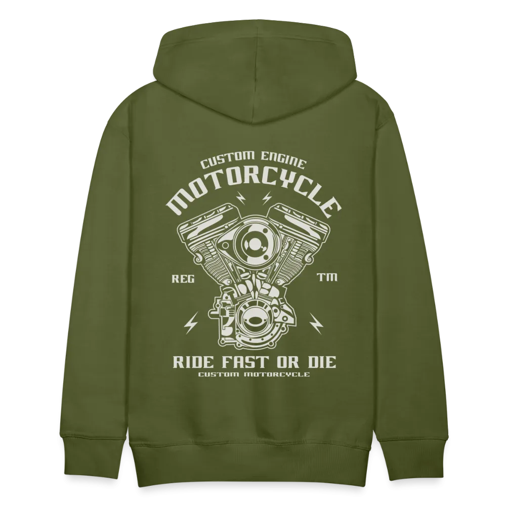Ride Fast or Die Biker Skull Motorcycle Hoodie