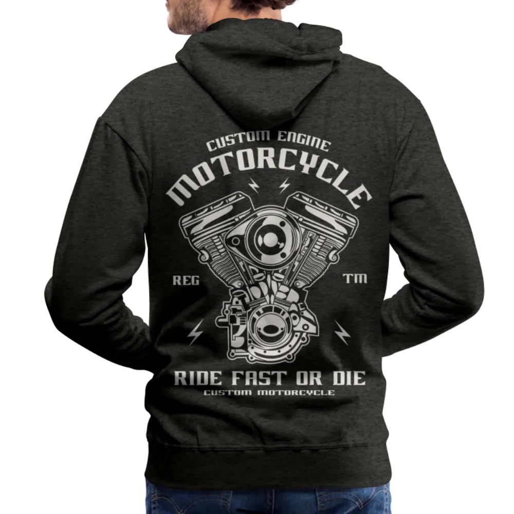 Ride Fast or Die Biker Skull Motorcycle Hoodie
