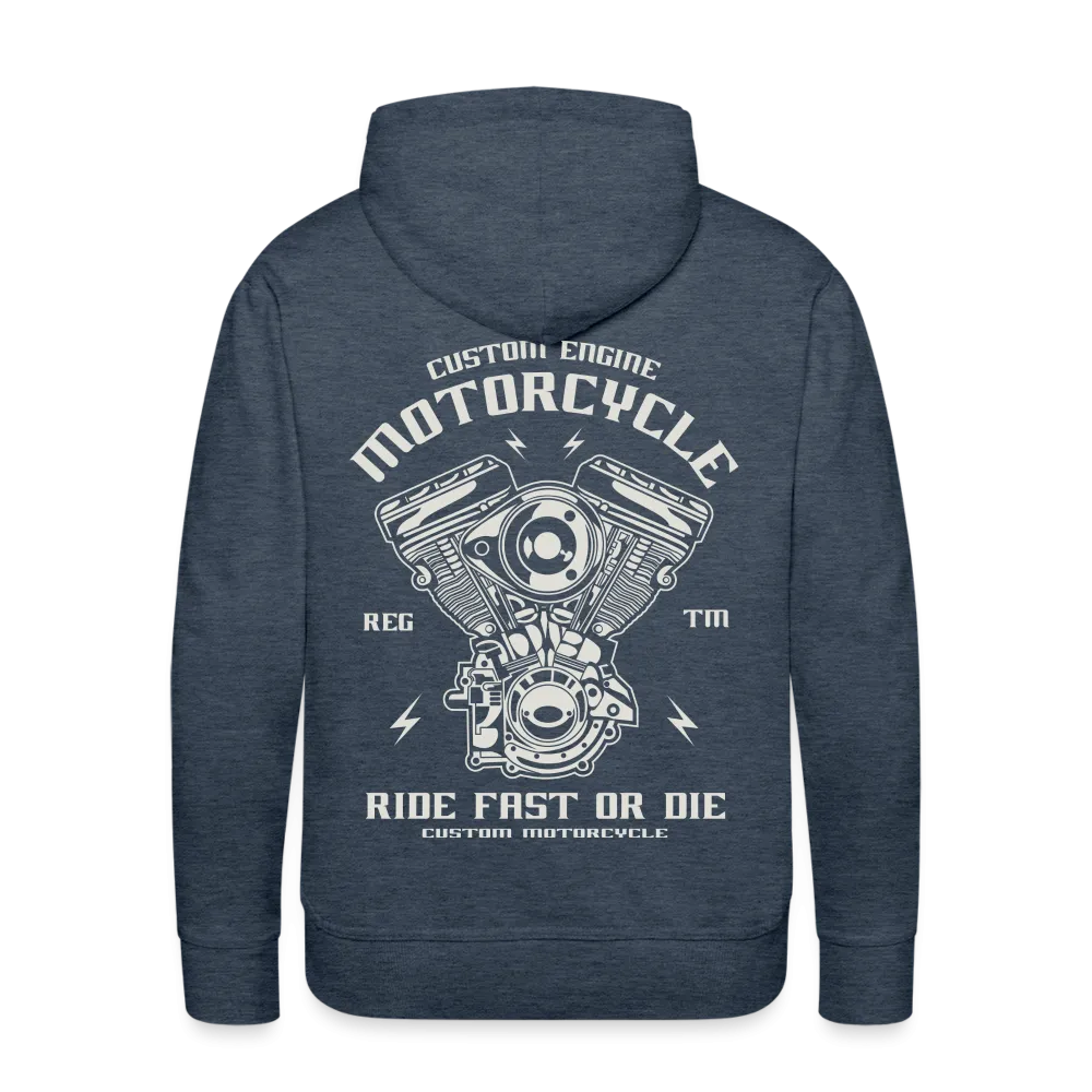 Ride Fast or Die Biker Skull Motorcycle Hoodie