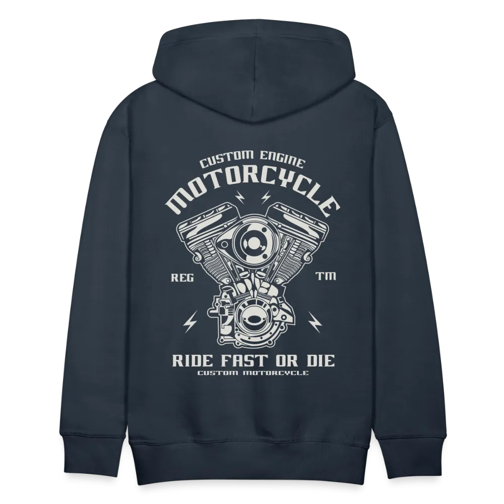 Ride Fast or Die Biker Skull Motorcycle Hoodie