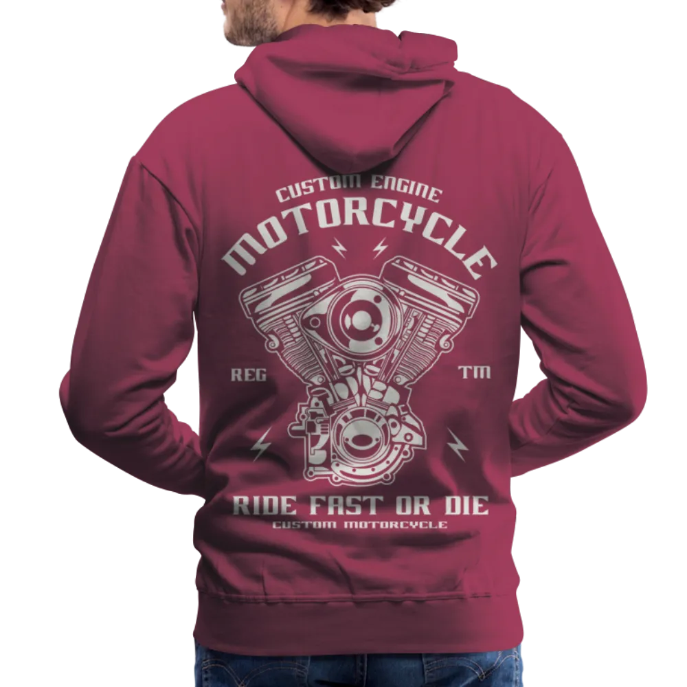 Ride Fast or Die Biker Skull Motorcycle Hoodie