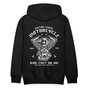Ride Fast or Die Biker Skull Motorcycle Hoodie