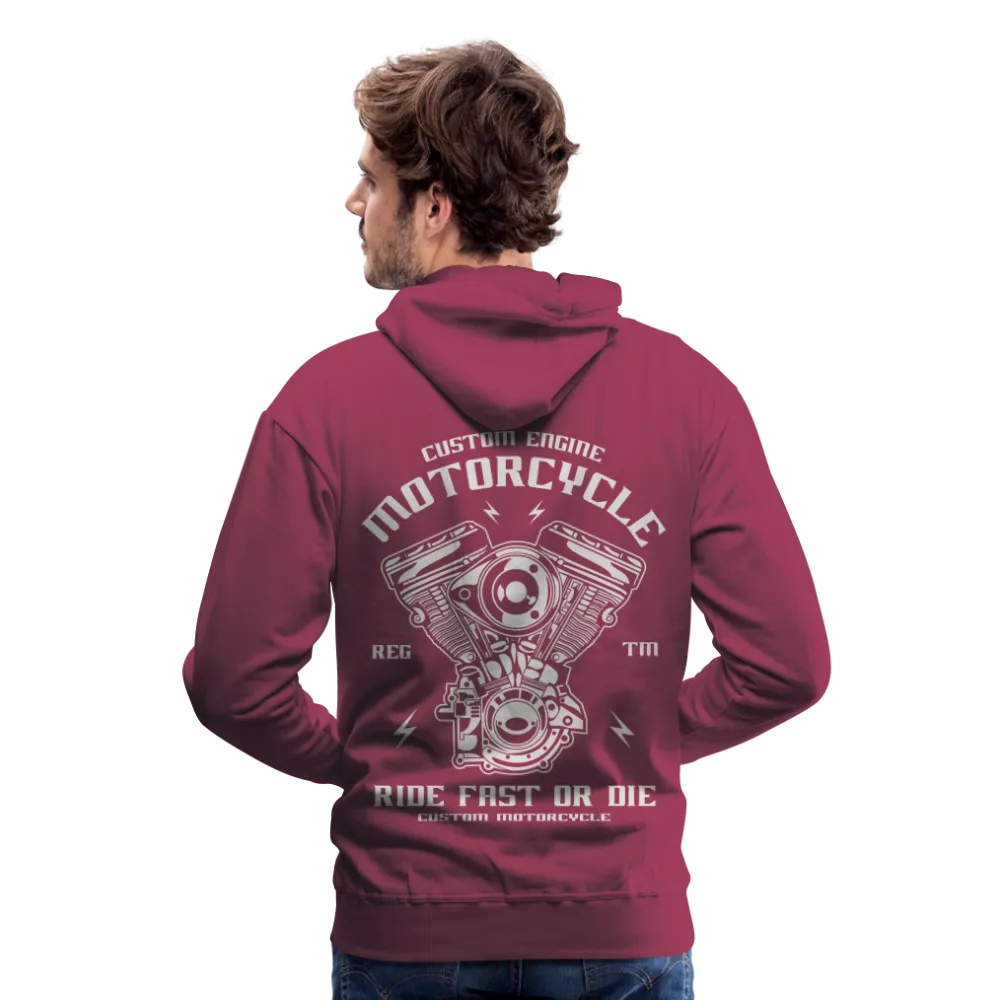 Ride Fast or Die Biker Skull Motorcycle Hoodie