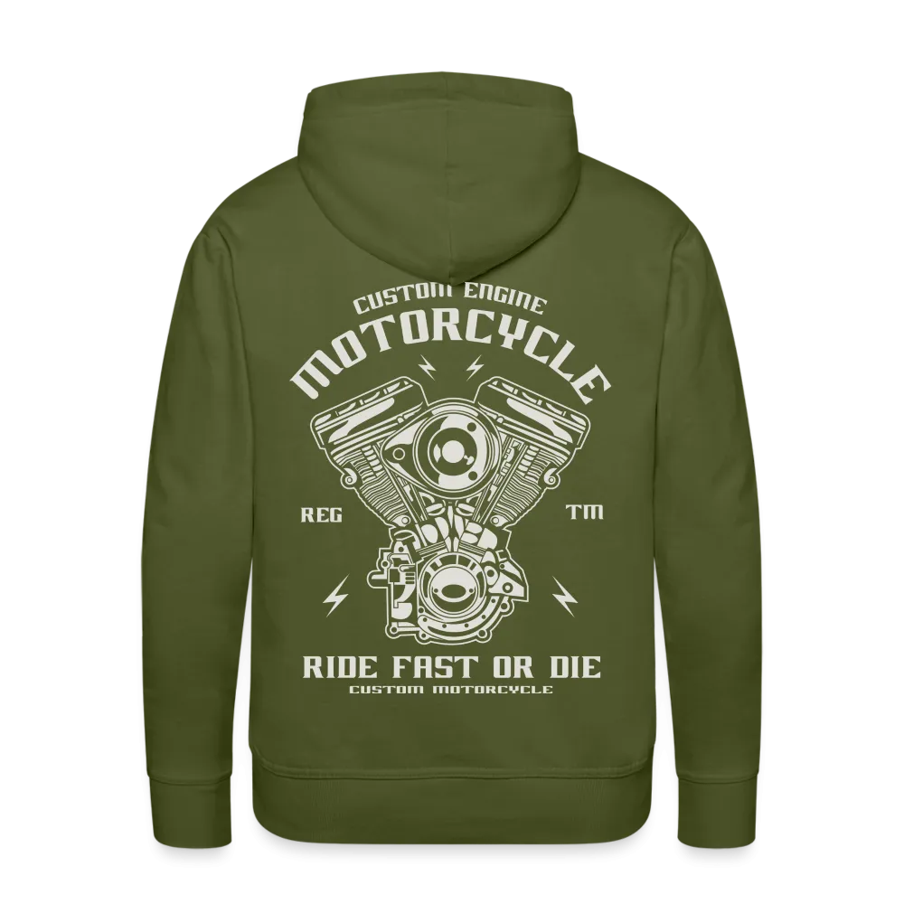 Ride Fast or Die Biker Skull Motorcycle Hoodie