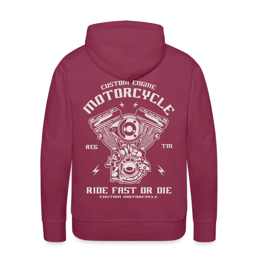Ride Fast or Die Biker Skull Motorcycle Hoodie
