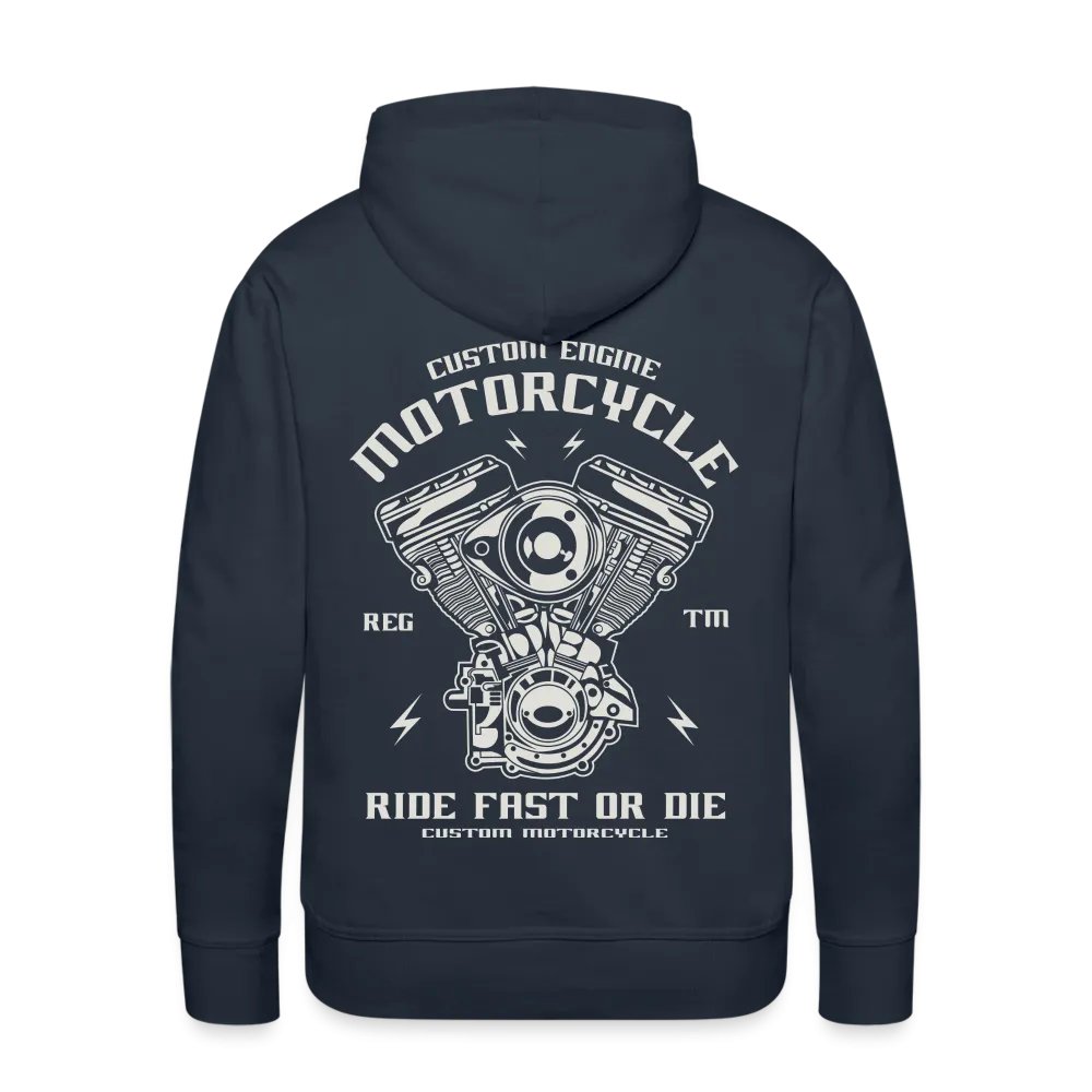 Ride Fast or Die Biker Skull Motorcycle Hoodie