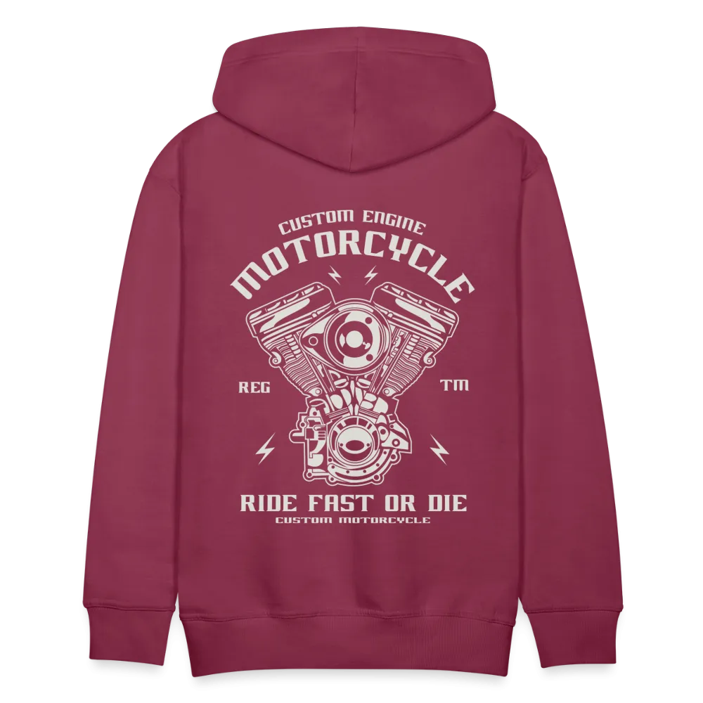Ride Fast or Die Biker Skull Motorcycle Hoodie