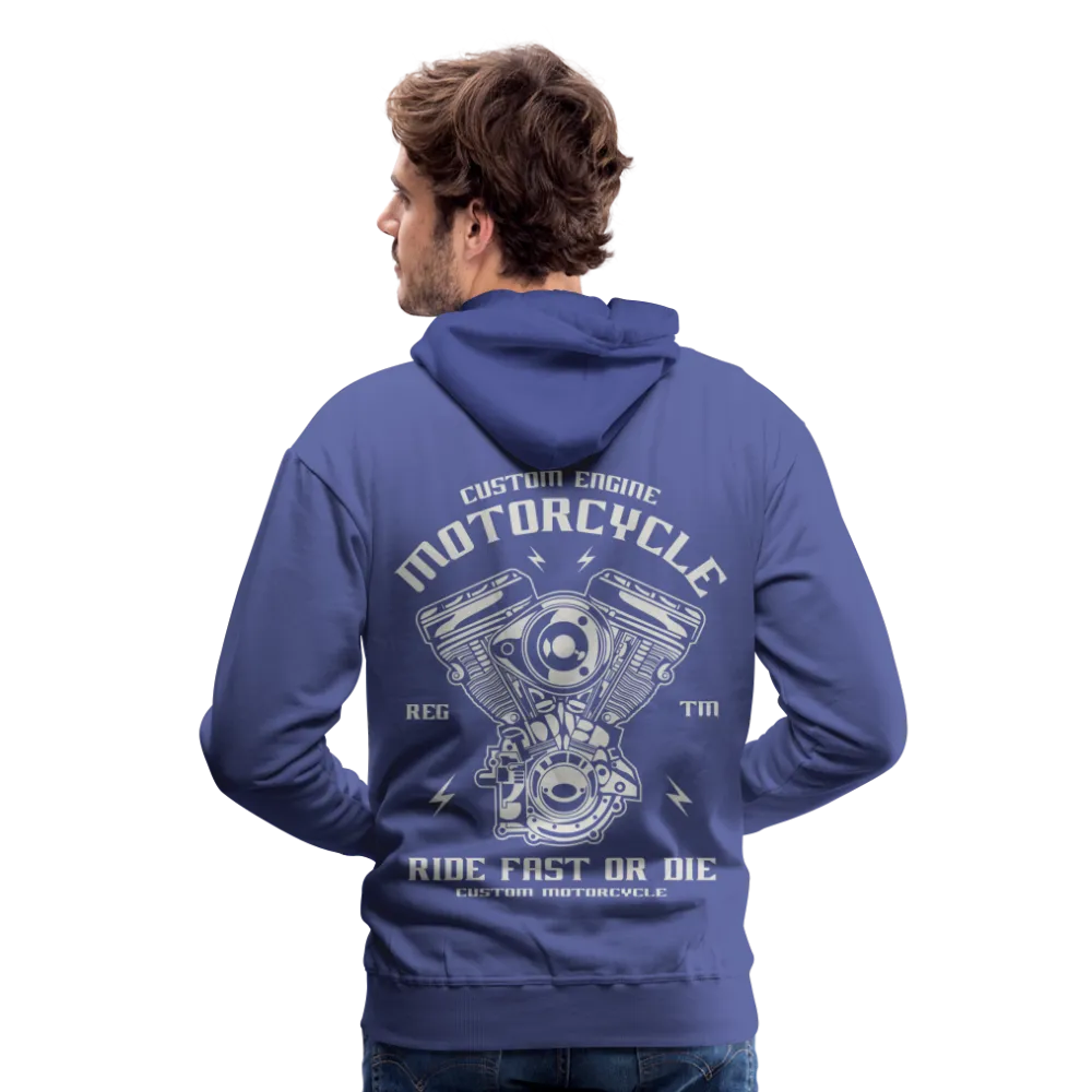 Ride Fast or Die Biker Skull Motorcycle Hoodie