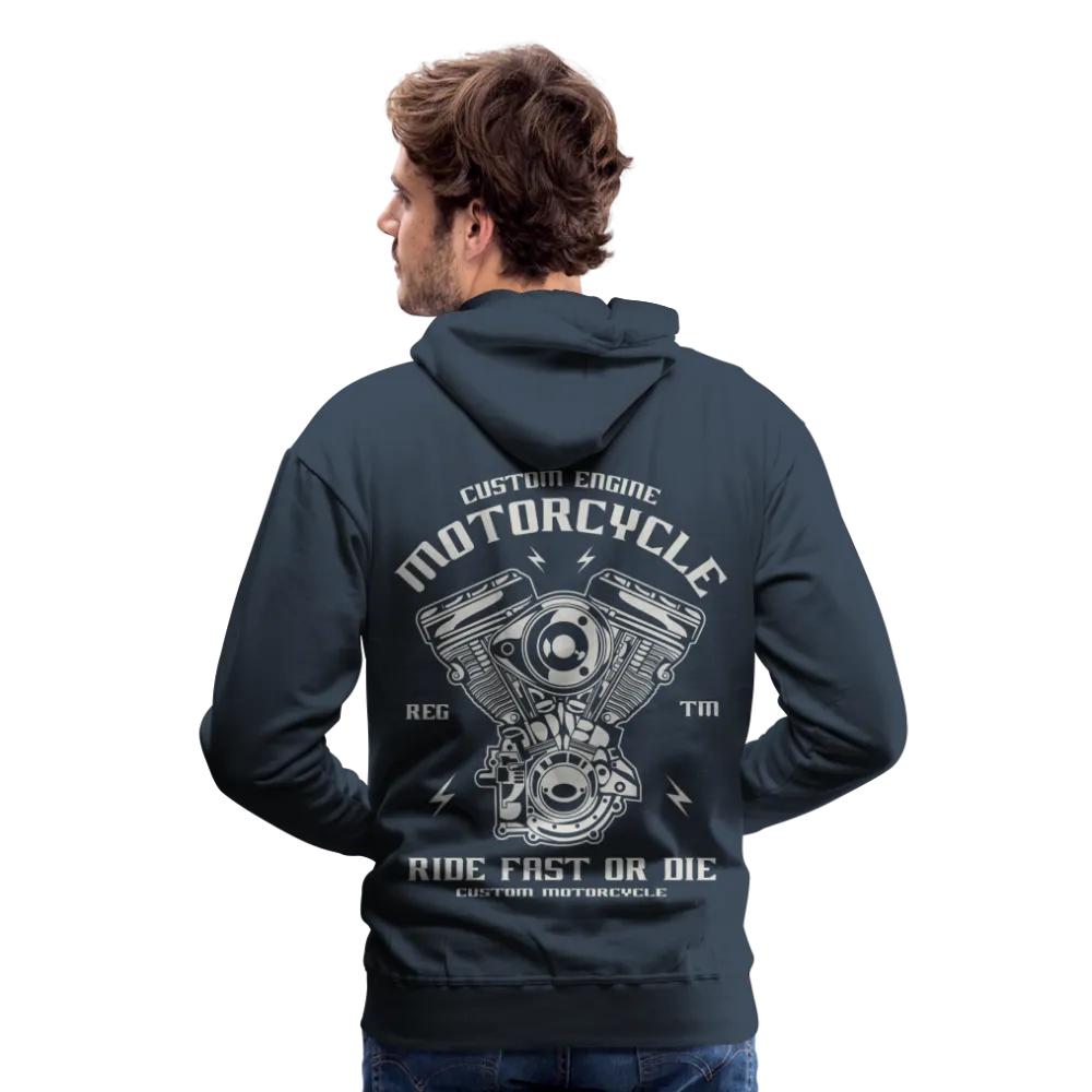 Ride Fast or Die Biker Skull Motorcycle Hoodie