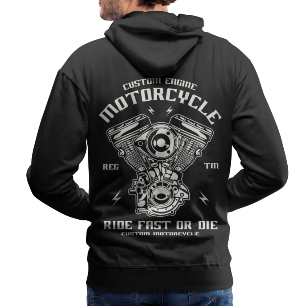 Ride Fast or Die Biker Skull Motorcycle Hoodie
