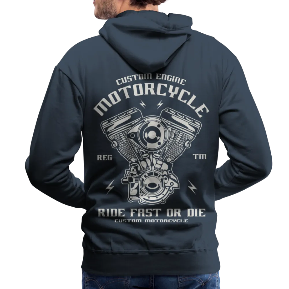 Ride Fast or Die Biker Skull Motorcycle Hoodie