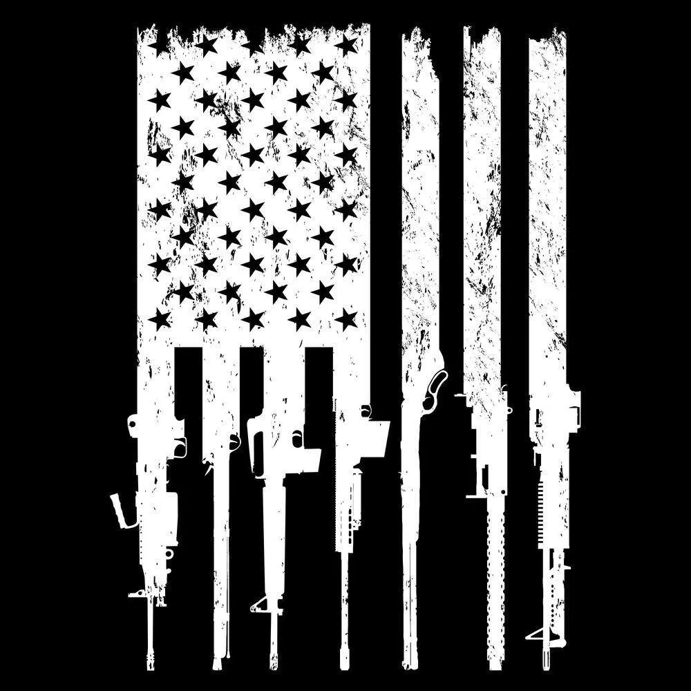 Rifle Flag Pocket T-Shirt - Black Heather