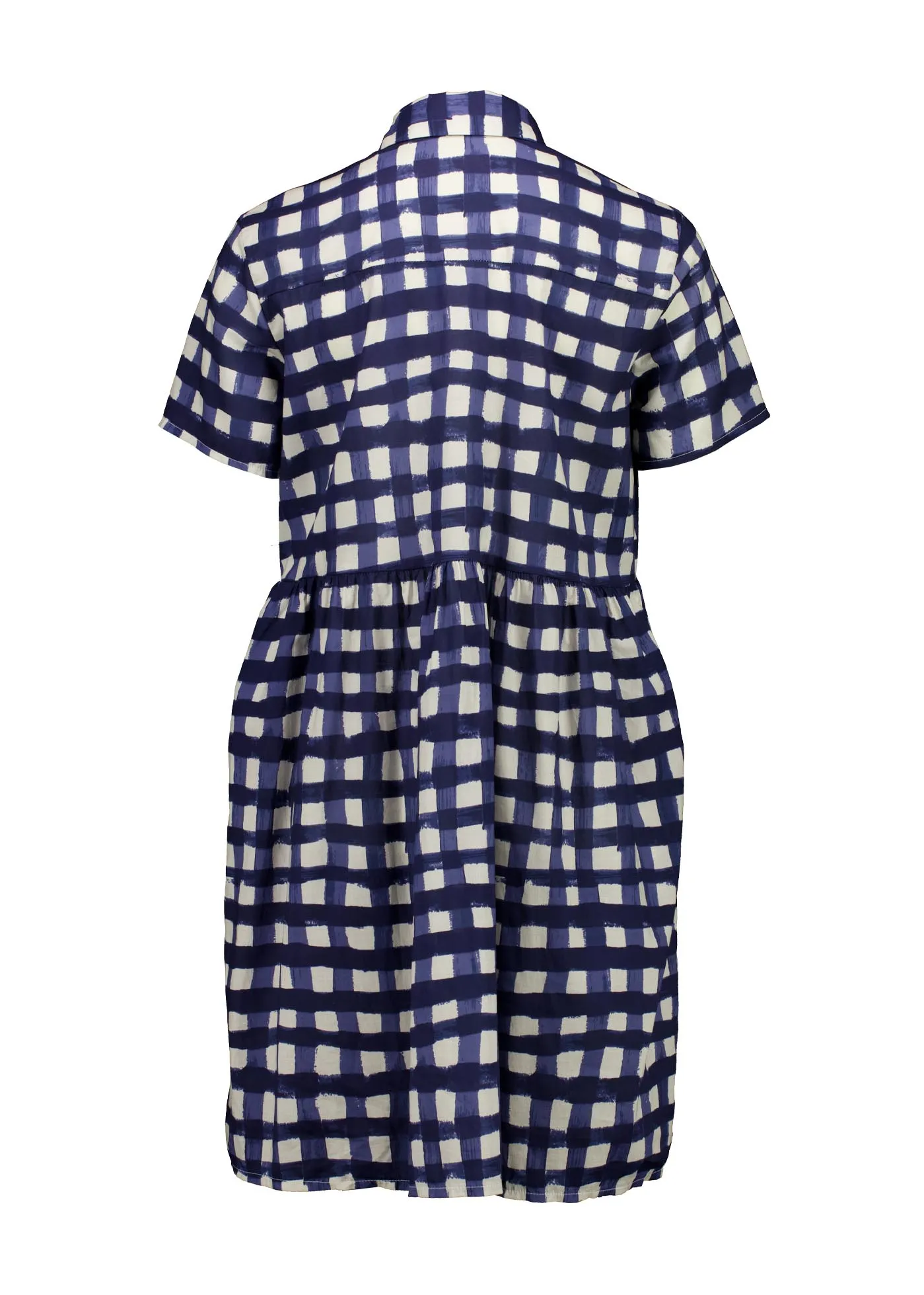 Rosa Villa Dress Navy in Cotton
