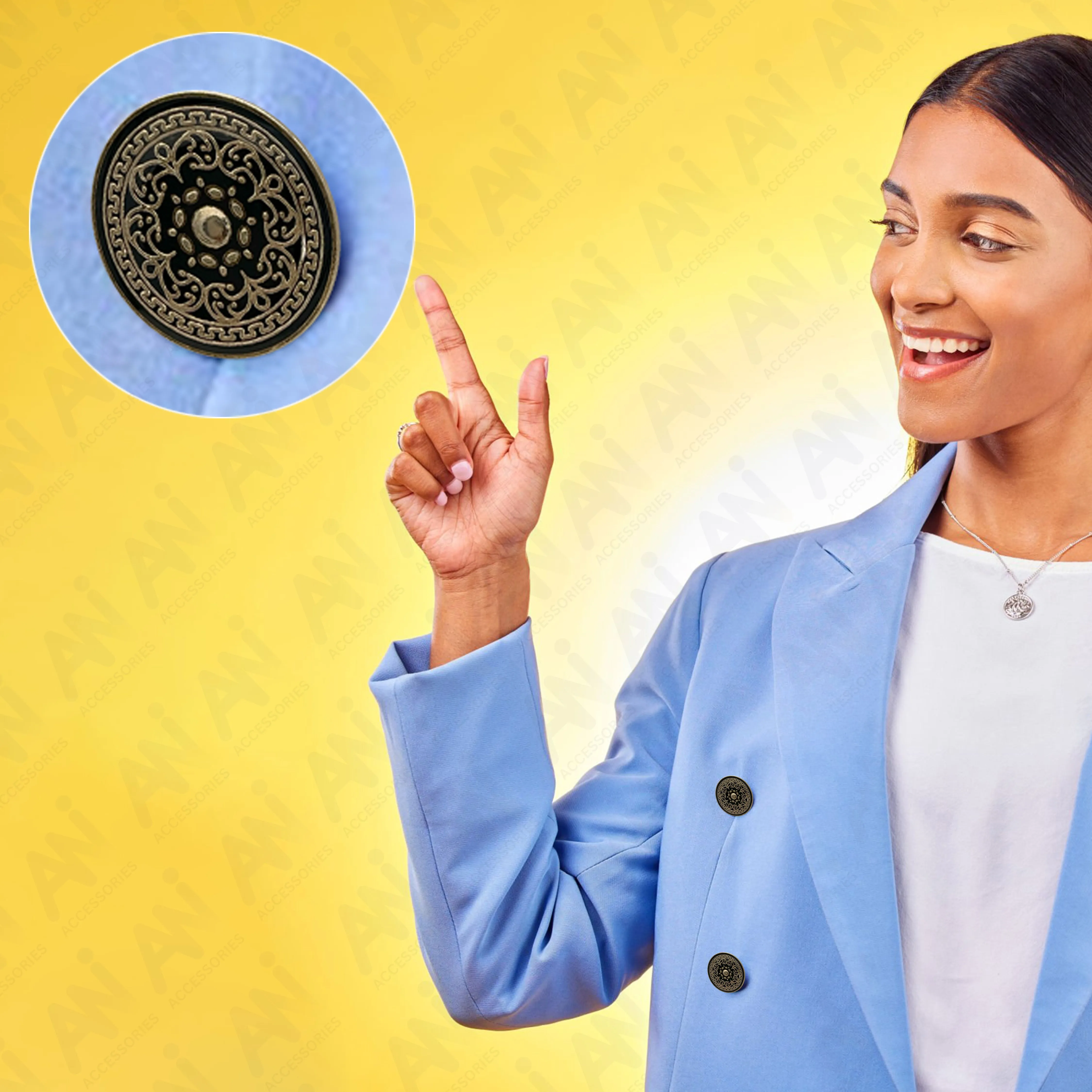Royal Elegance Metal Buttons
