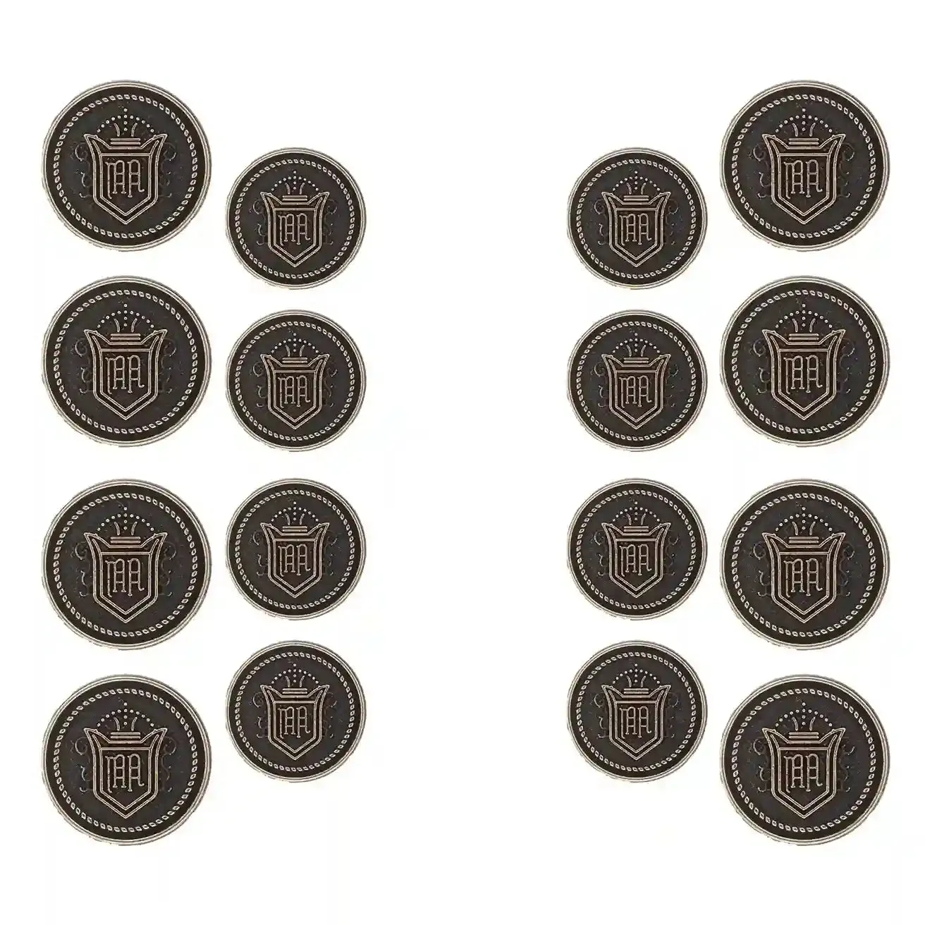 Royal Regalia Antique Metal Buttons