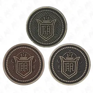 Royal Regalia Antique Metal Buttons