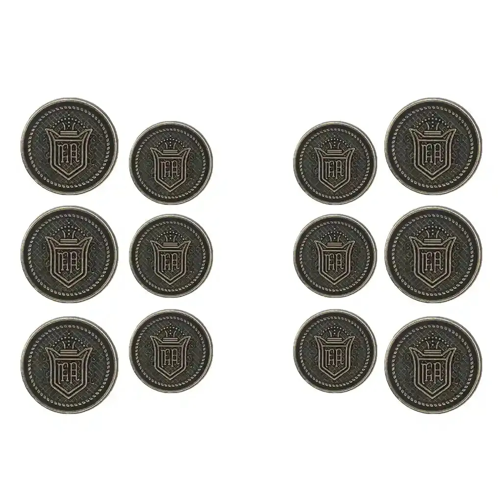 Royal Regalia Antique Metal Buttons