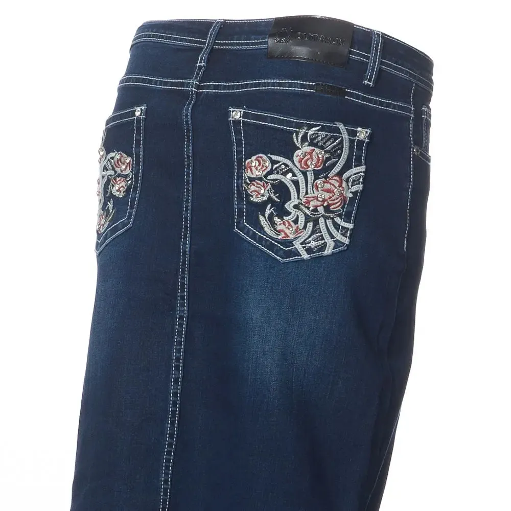 Ruby Bling Denim Skirt