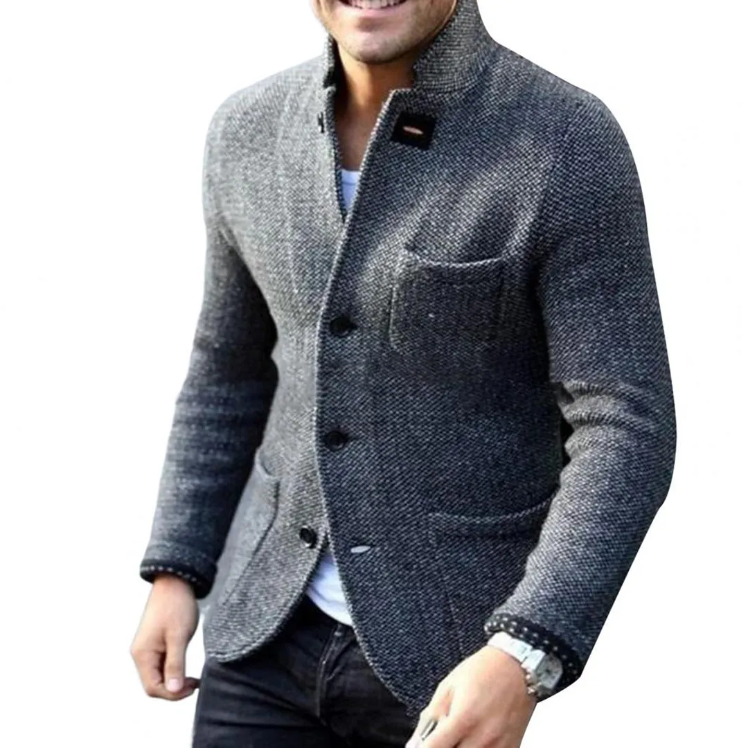Rudra | Blazer à Boutons en Maille Épaisse pour Hommes