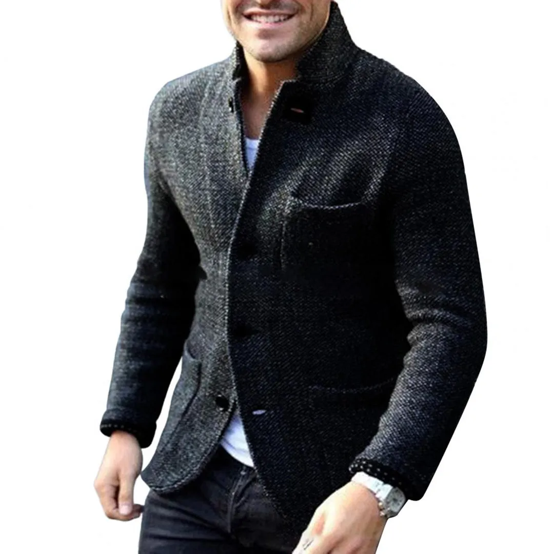 Rudra | Blazer à Boutons en Maille Épaisse pour Hommes