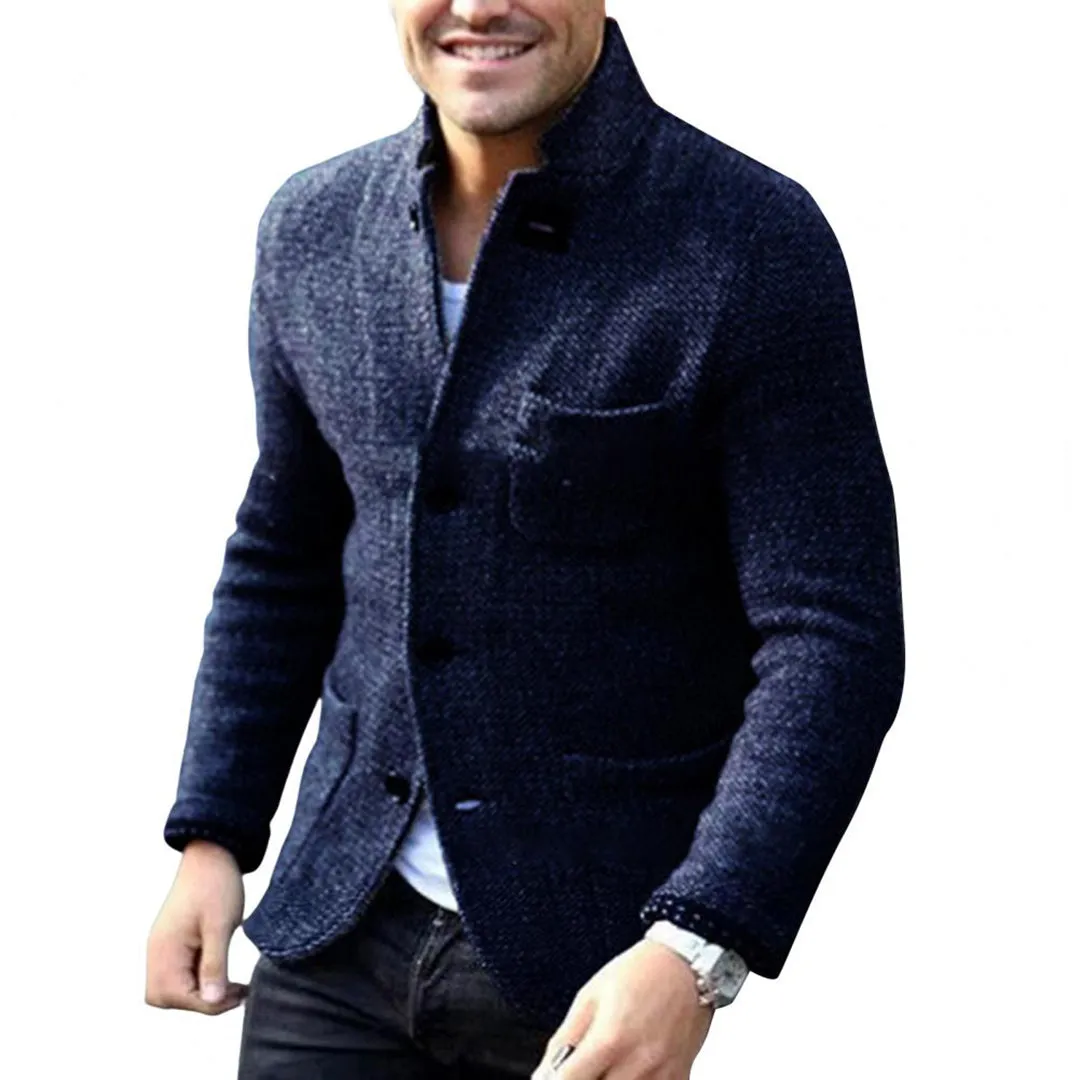Rudra | Blazer à Boutons en Maille Épaisse pour Hommes