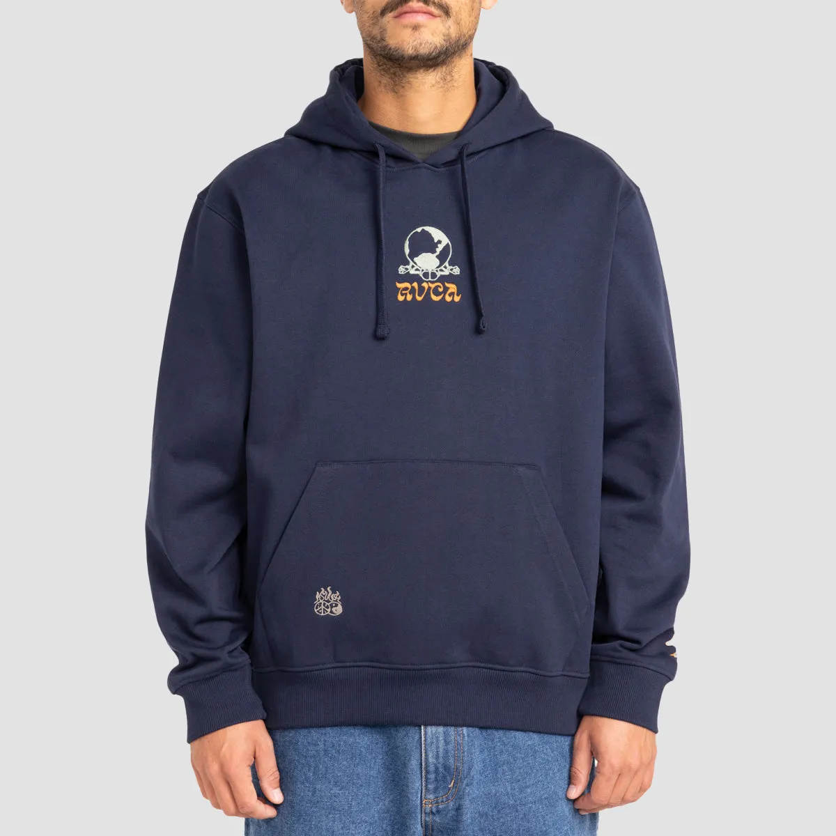 RVCA Scorched Lands Pullover Hoodie Navy