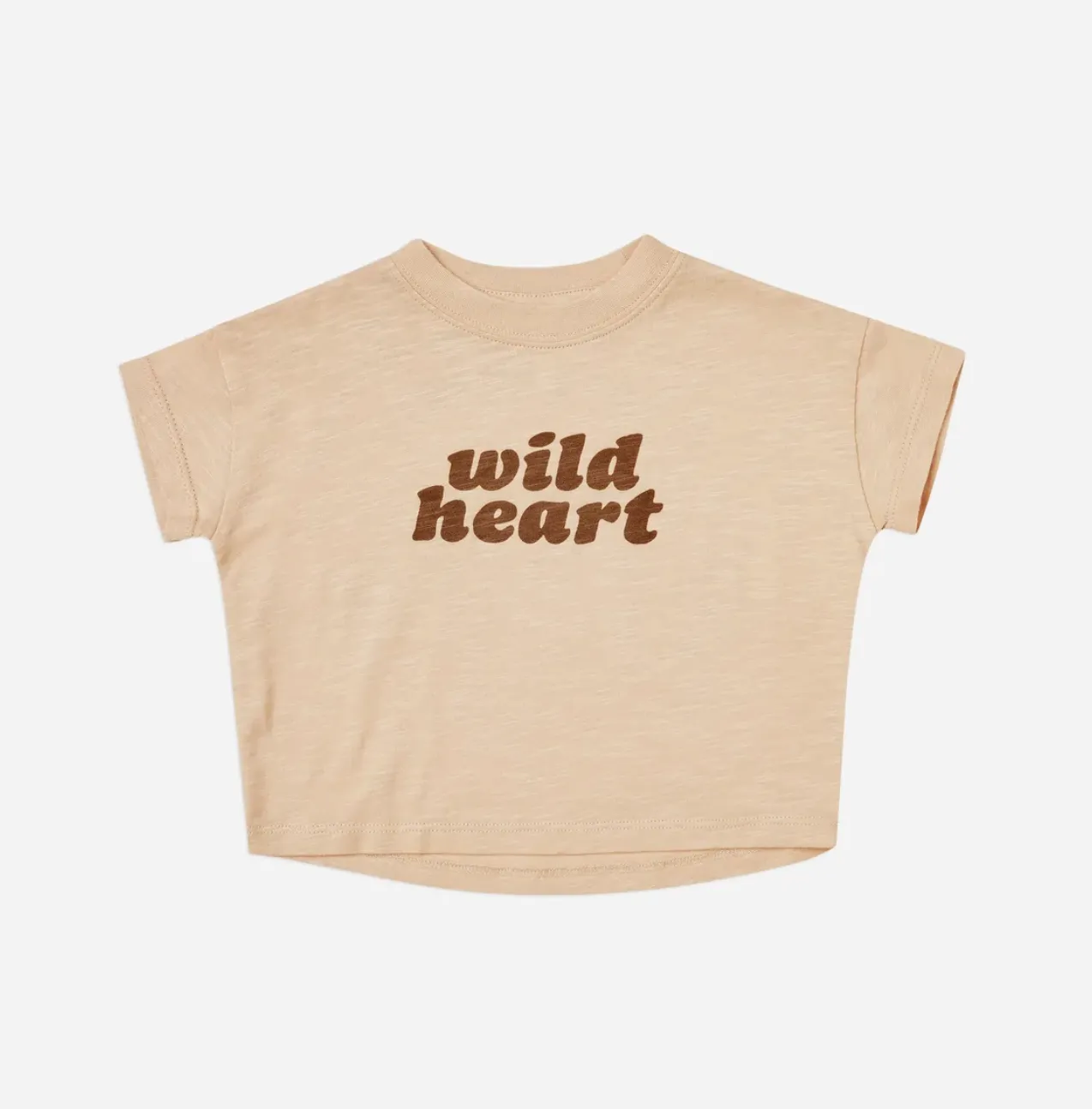 Rylee & Cru - Boxy Tee - Shell - "Wild Heart"