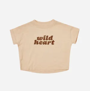 Rylee & Cru - Boxy Tee - Shell - "Wild Heart"