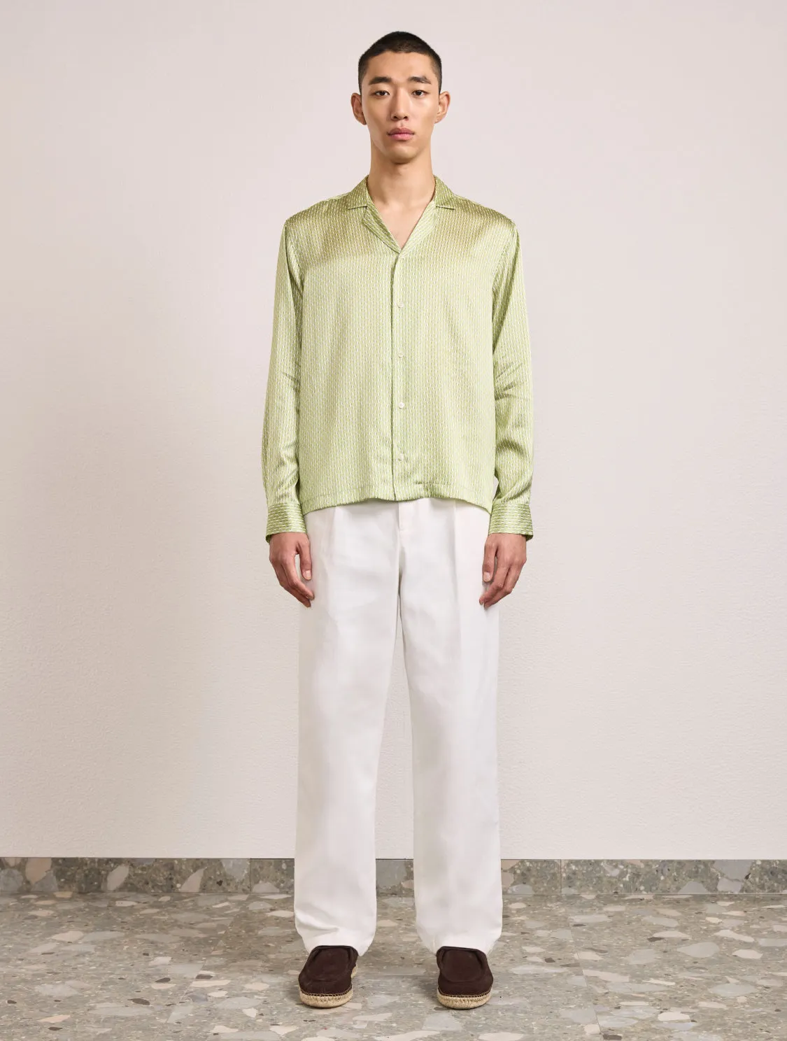 Safra Silk Printed L/S Shirt