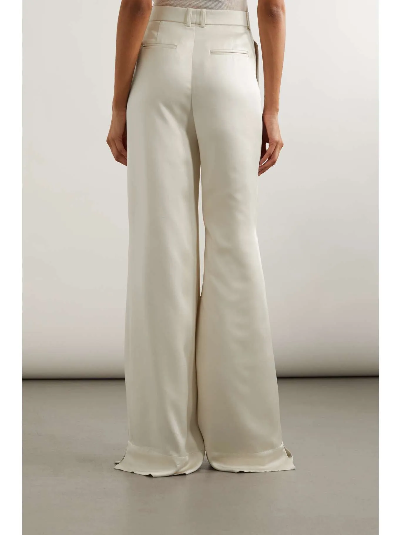 SAINT LAURENT
Satin-crepe wide-leg pants