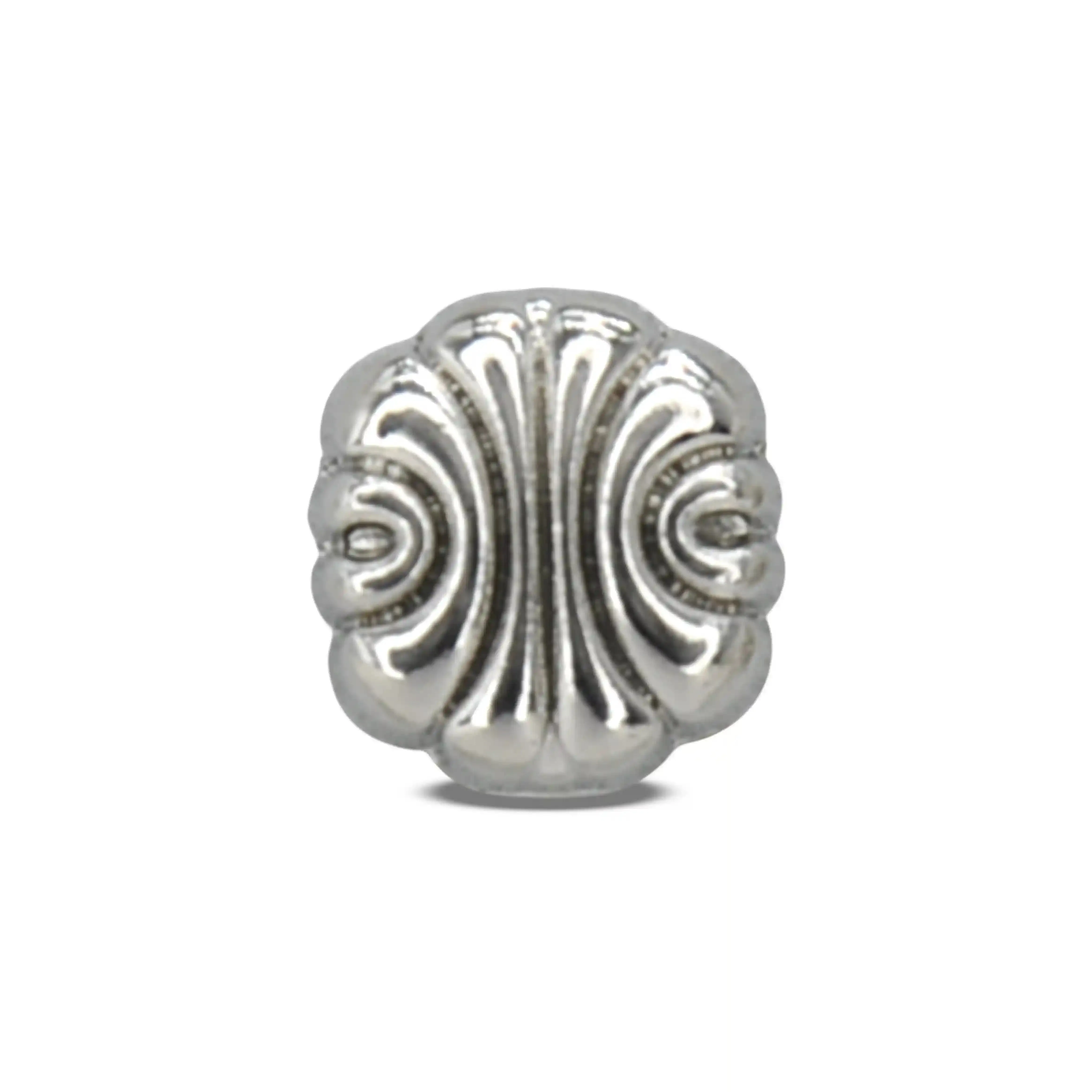 Scalloped Shirt 10mm Metal Button